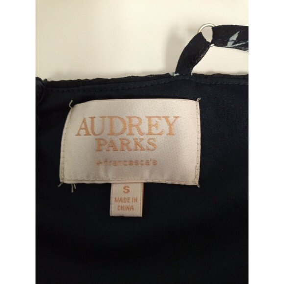 Audrey Parks Junior's Blue White Floral Midi Dress from Francesca's Size Small - Picture 5 of 7